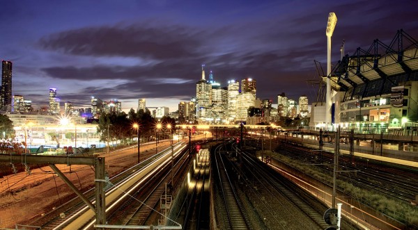 CILT image of Australian Trains at night