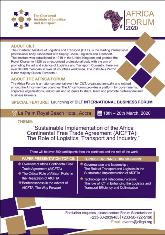 Africa Forum informational poster