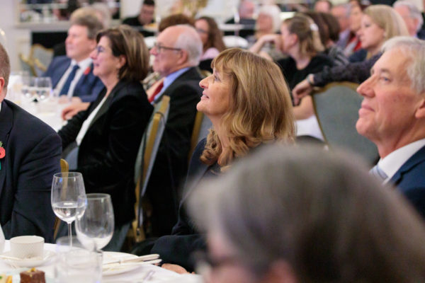 Guests listen to the speeches