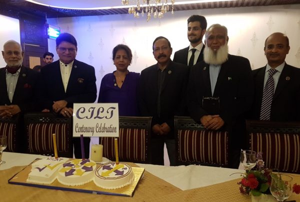 CILT Paksitan members celebrating the CILT centenary together