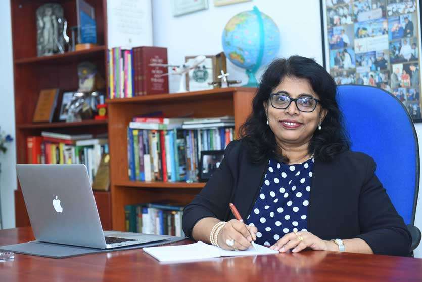 Gayani de Alwis in her office