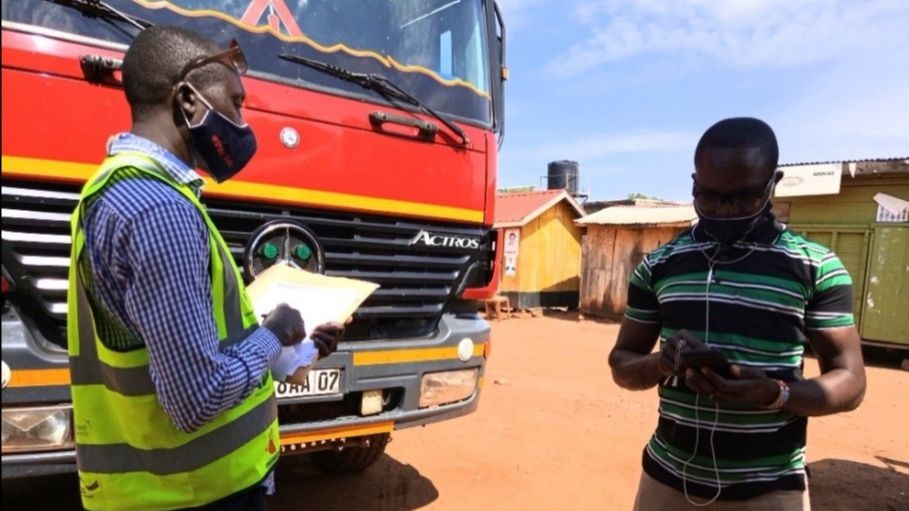 Transaid workers in Zambia