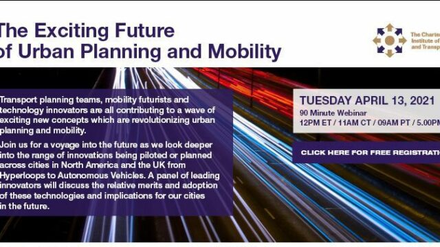 Image for Urban Futures Webinar Series #3: The Exciting Future of Urban Planning and Mobility