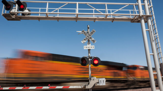 Image for Improving safety at rail grade crossings
